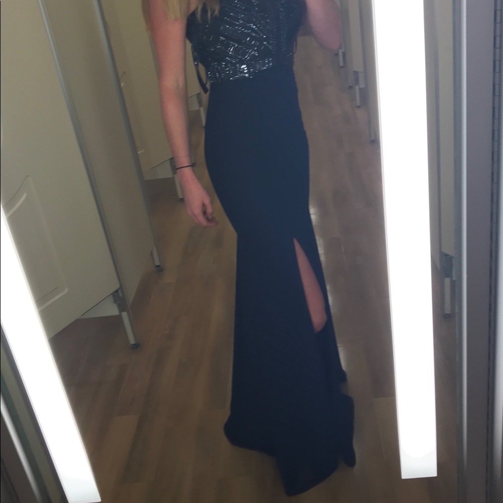 Navy Mermaid Maxi